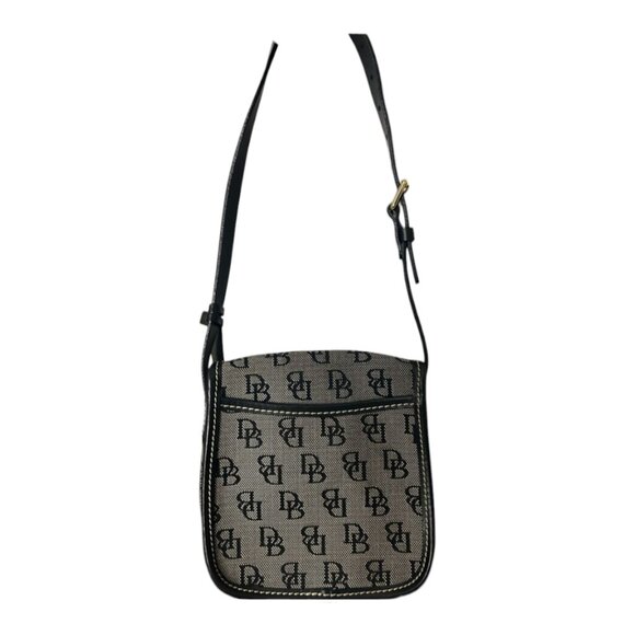 Dooney & Bourke NWOT Small Monogram Black and Gray Shoulder Bag - Picture 3 of 8